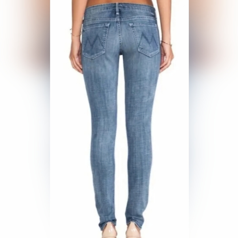 MOTHER  The Looker Light Blue Skinny Jeans